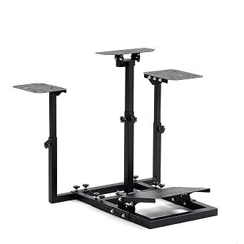 Minneer Racing Flight Simulator Stand Fit for Logitech X56 X52 G29 G920 G923,for Thrustmaster T248 TX,Stable Gaming Steering Wheel Stand Controller,Wheels & Pedals Not Included