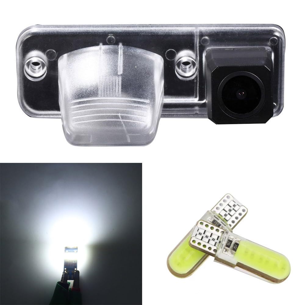 Con lampadina T10 LED, per auto HD, visione notturna, visione posteriore, telecamera di parcheggio, telecamera a colori, impermeabile, ricambio per VW T4 Multivan Transporter Caravelle Business