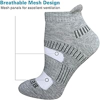 Vista 4 de BERING Women's Performance Athletic Ankle Running Socks (6 Pack)