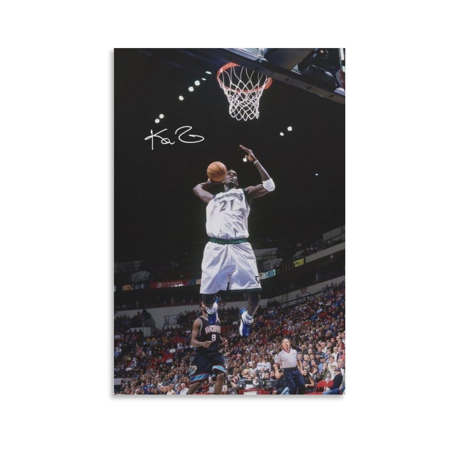 ASUIU Kevin Garnett Canvas Poster Artworks Canvas Poster Wall Art Prints Home Modern Decor 20x30inch(50x75cm)