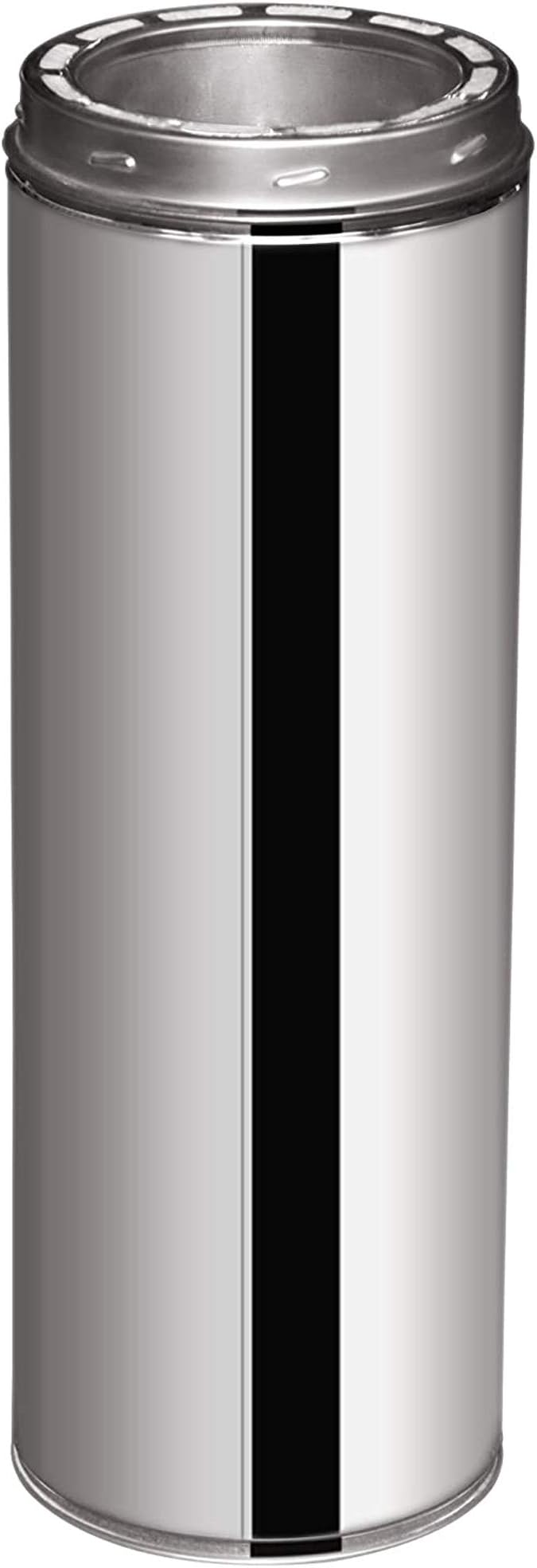 6" x 48" 304 Stainless Steel All Fuel Class-A Double Wall Insulated Chimney Pipe