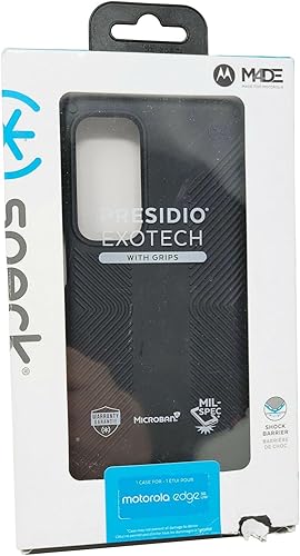 Speck Presidio Exotech - Funda para Motorola Edge 5G UW (2021), color negro