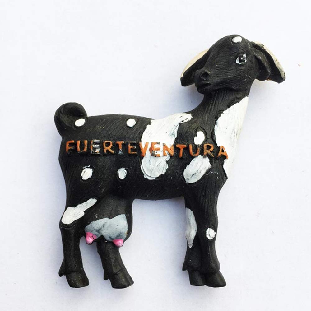 Muyu Magnet Fuerteventura Island Spain Dairy Sheep Of 3D Fridge Magnet Travel Souvenir Gift Collection,Home & Kitchen Decoration Magnetic Sticker Fuerteventura Spain Refrigerator Magnet