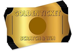 Golden Ticket Scratch-Off Adventure Bucket List Travel Map