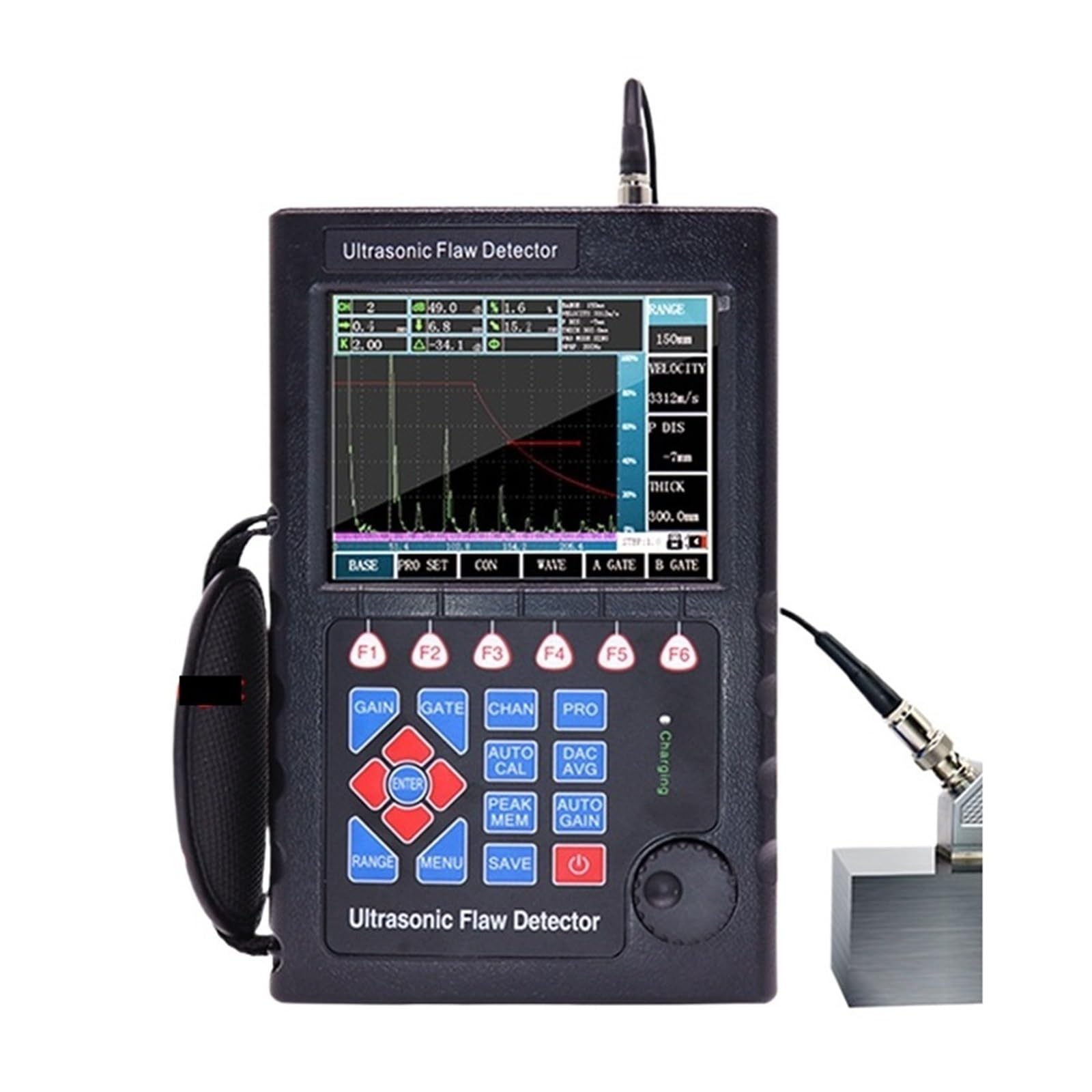Détecteur de défauts NDT ultrasonique numérique avec Plage de fréquences de 0,5 à 20 MHz pour l'inspection Industrielle des métaux