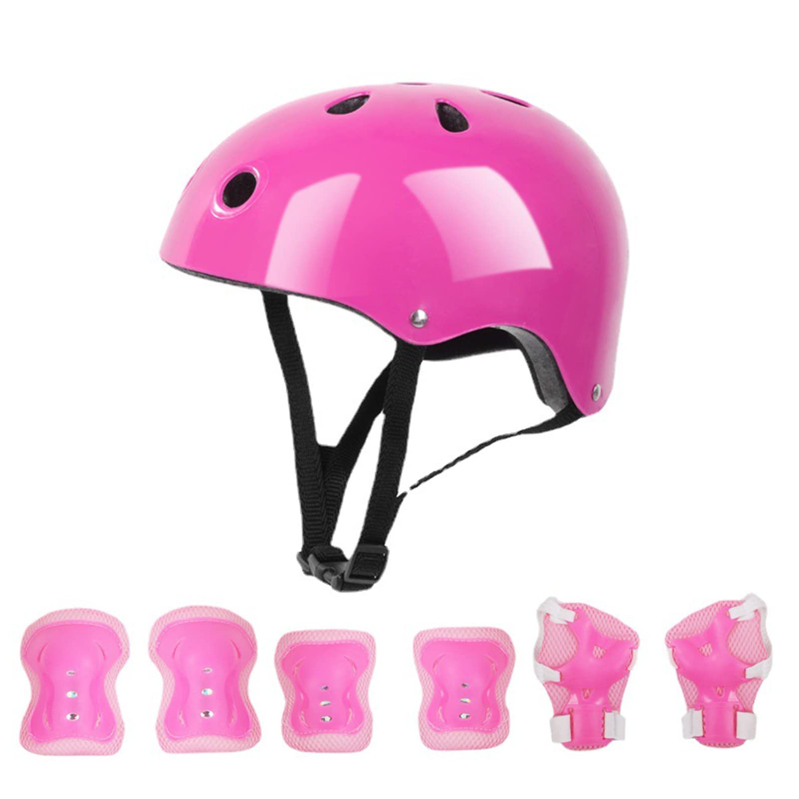 Casque pour Enfants Éponge Douce Coque ABS Mousse EPS Haute densité Rose