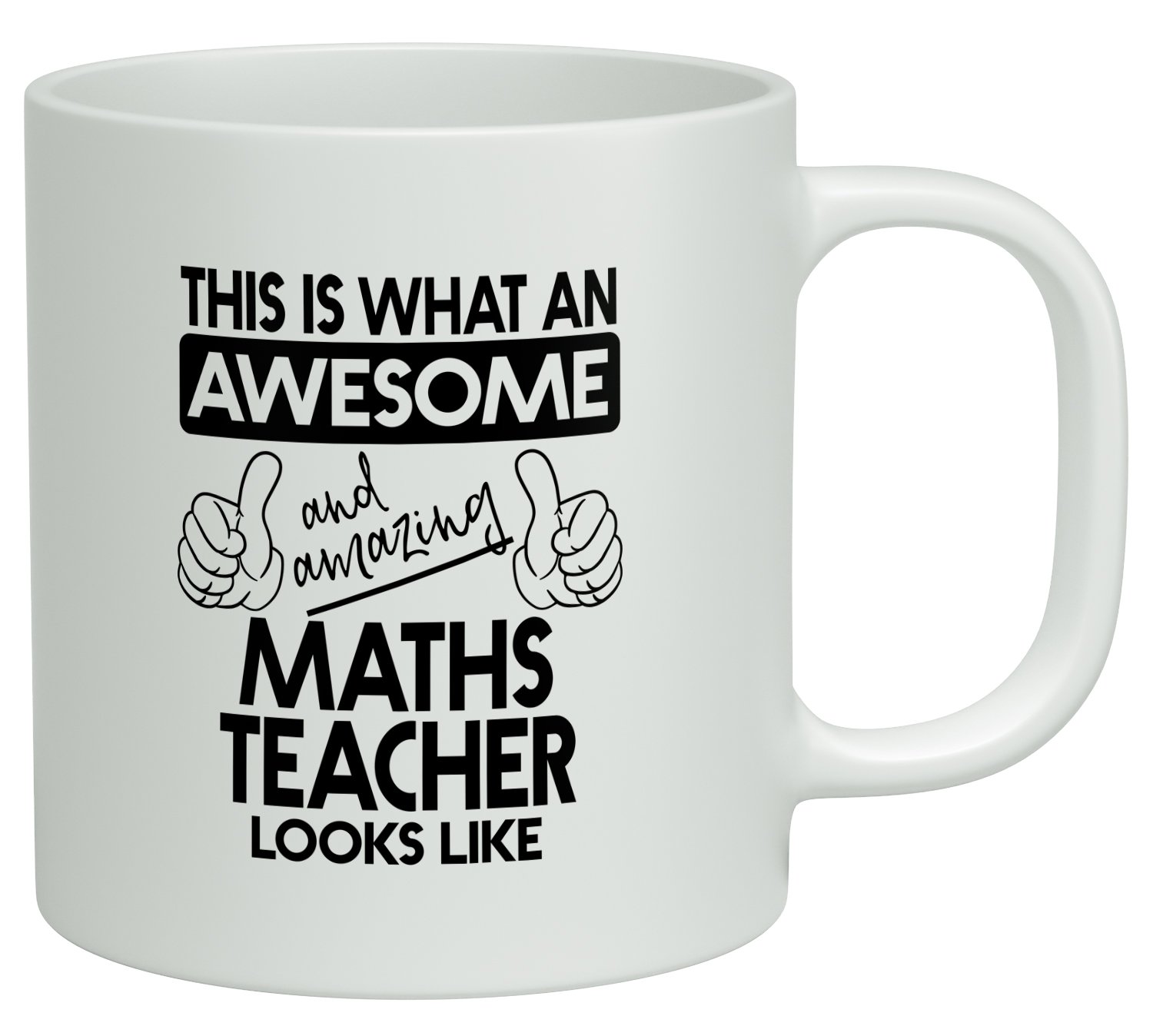 Shopagift This is what an Awesome and Amazing Maths Teacher Looks Like White 10oz Novelty Gift Mug Cup