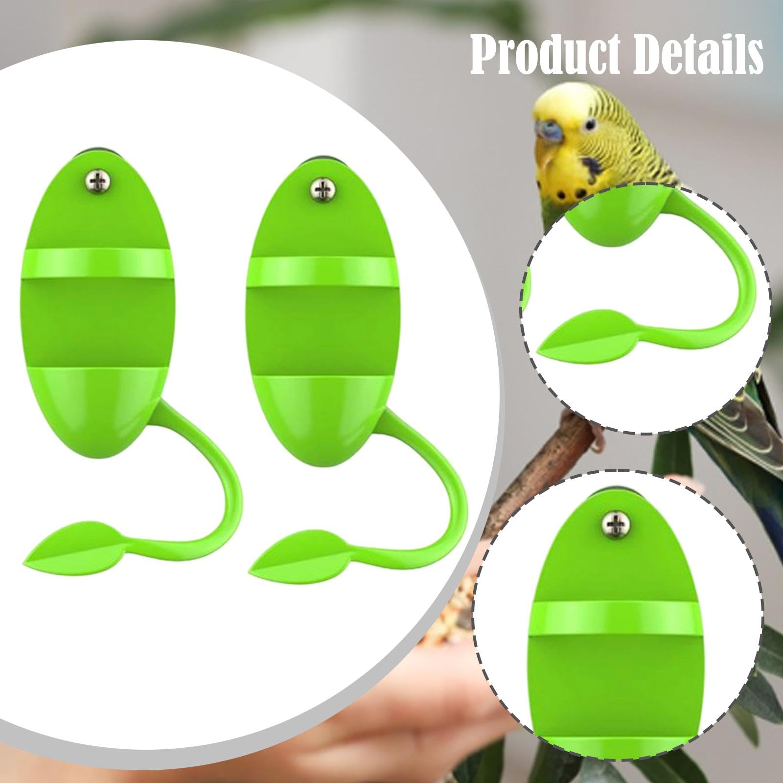 2 Soportes para Huesos de Sepia para Jaulas de Pájaros, Soporte para Comida de Pájaros para Exteriores.
