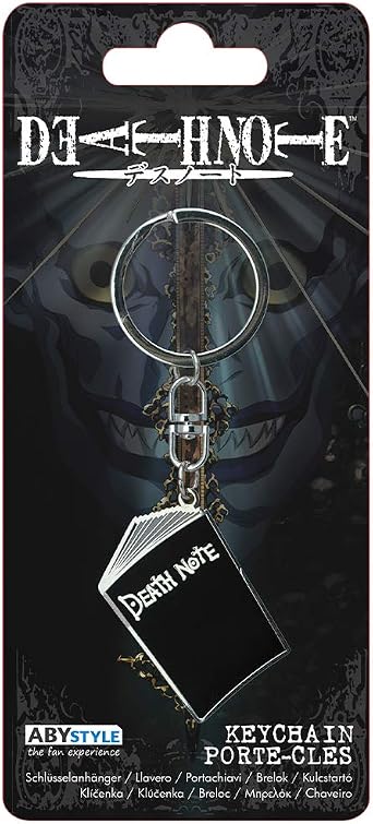 ABYSTYLE Death Note Notebook 3D Metal Keychain 1.61 x 1.10 Anime Manga Accessories Merch Gift