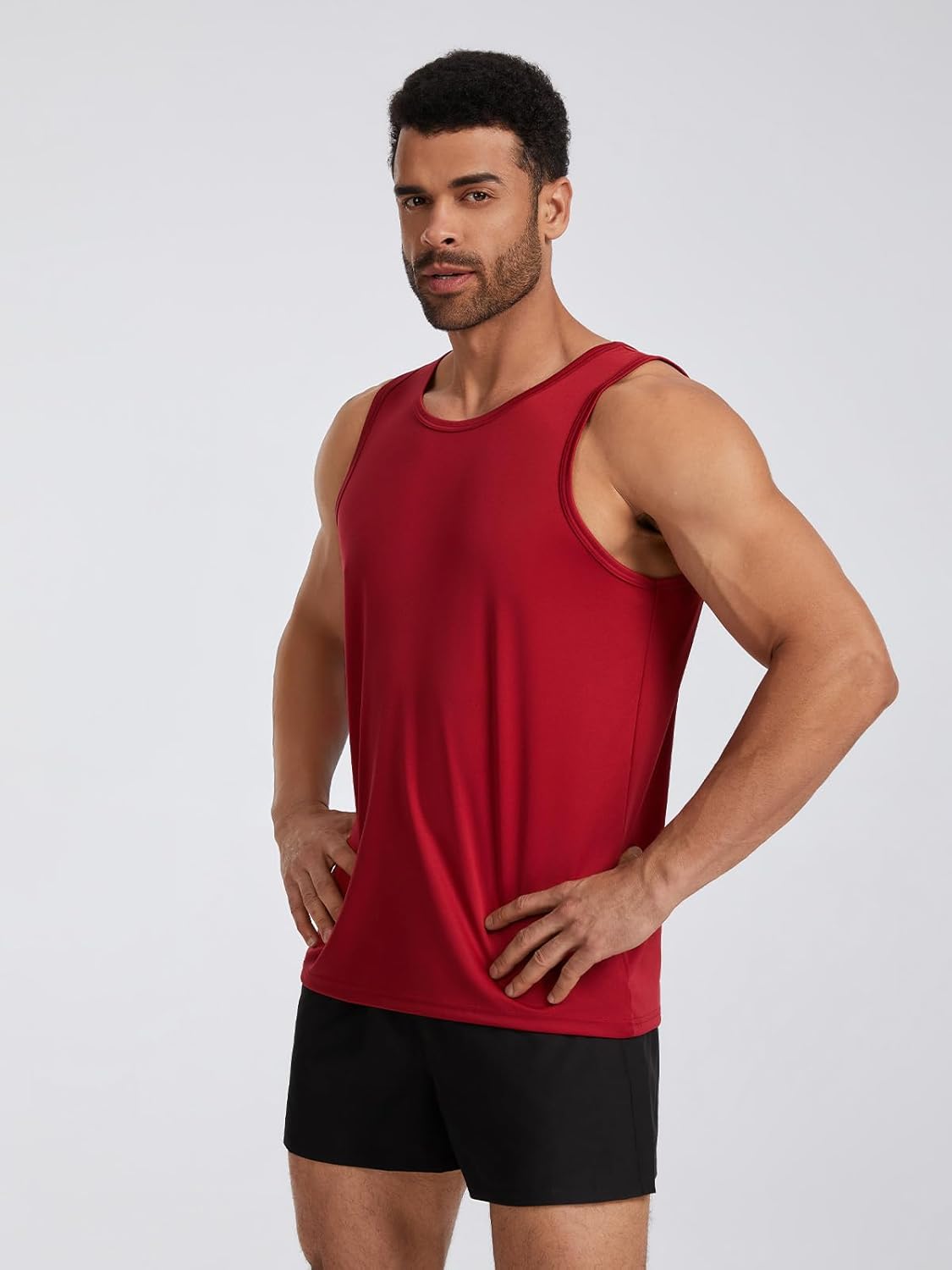 6 Pack Men's Workout Tank Tops Quick Dry Gym Muscle Shirts Fitness Bodybuilding Sleeveless Athletic Shirts for Men