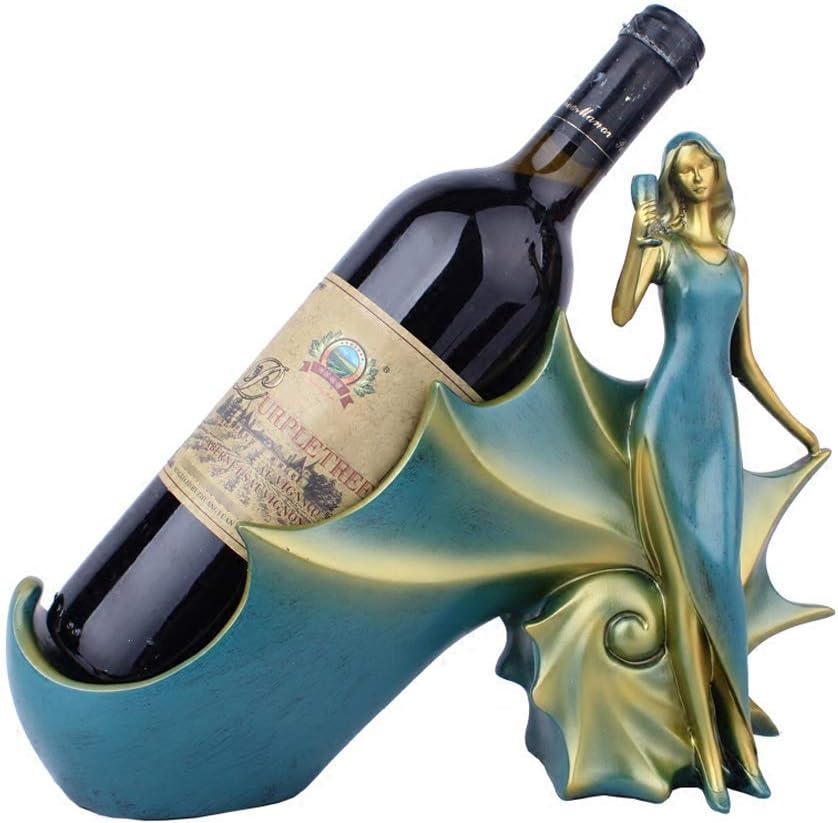 1 Bottle Countertop Wine Rack Free-Standing Wine Bottle Holder and Perfect for Bar Cellar Cabinet and Pantry in Classy Decorative Modern and Sturdy