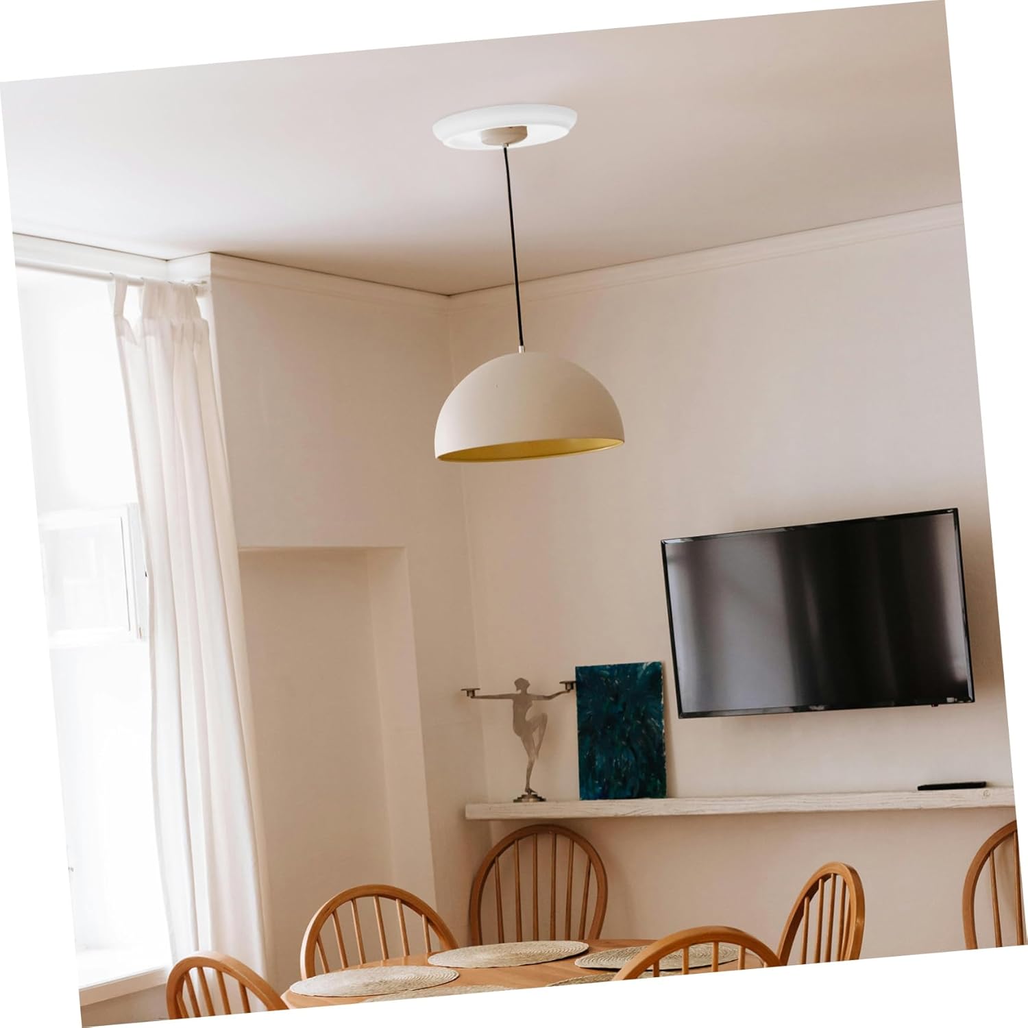 2pcs Ceiling Medallion Decor Minimalist Decorative Lighting Base for Indoor Spaces Easy Installation for Home Decor Enhancements Sophisticated Design for Various Styles