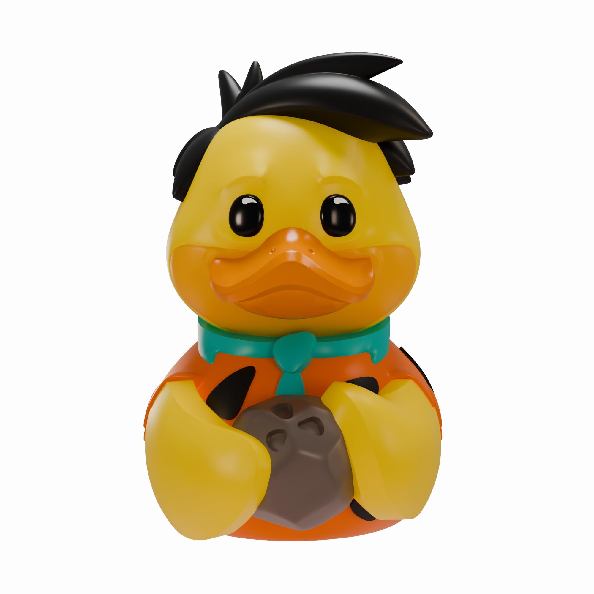 TUBBZ Collectors Edition: Flintstones - Fred Flintstone Cosplaying Rubber Duck Vinyl Figure – Official Collectible for Fans of Flintstones — image 1