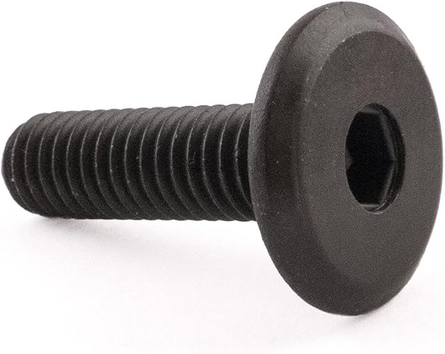 SD Products FCB6020BK-100 Furniture Connector Bolts, Black, M6 x 20 mm, Set of 100 Pieces