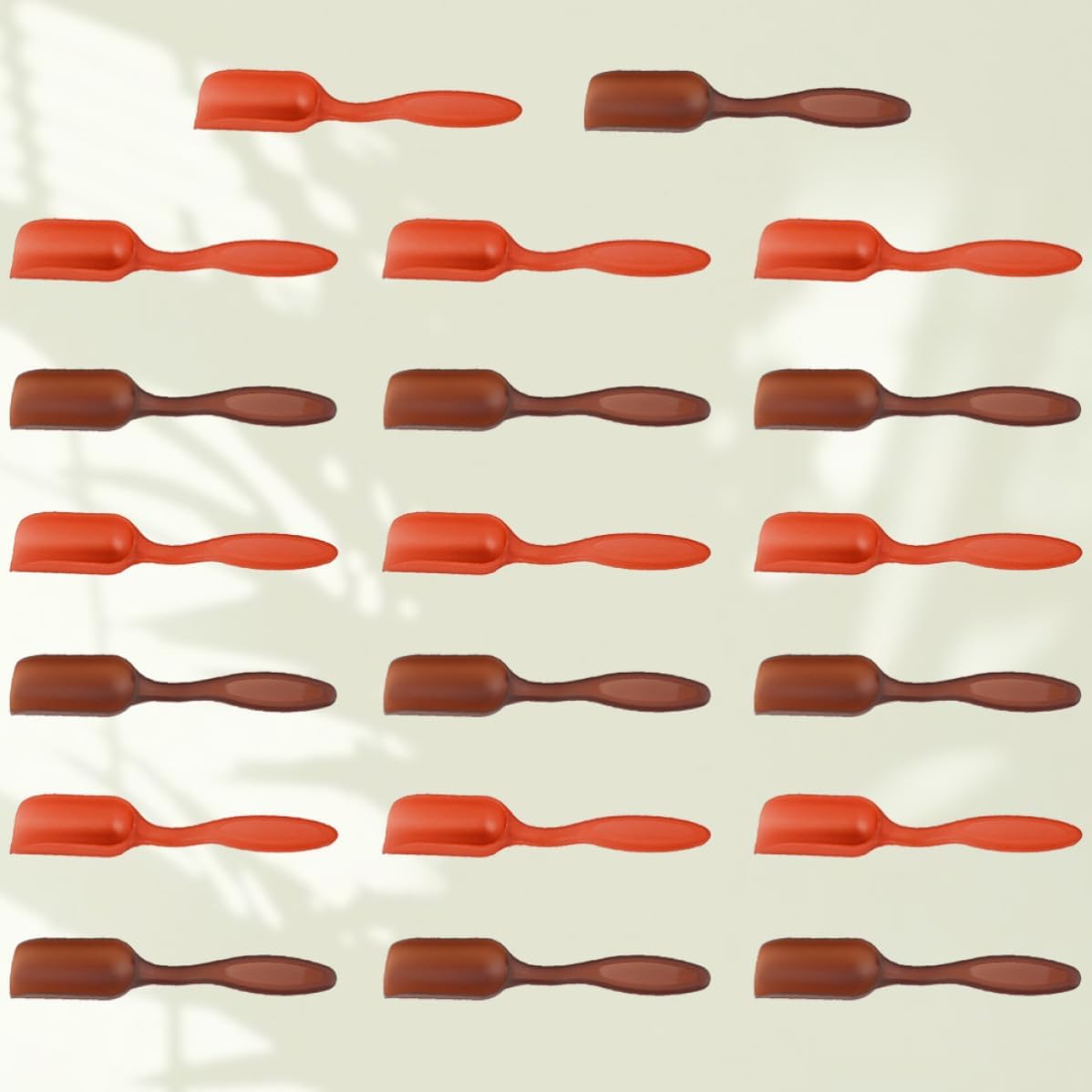 50pcs Plastic Tea Scoop Set, PP Tea Spoon for Home Office Use