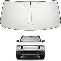 Vista 86 de Proadsy 2025 - Parasol para parabrisas actualizado con ajuste personalizado para Nissan Rogue 2014-2020, protector plegable de 4 capas