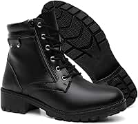 Coturno Bota Feminina Confortável Palmilha de 6 milimetros