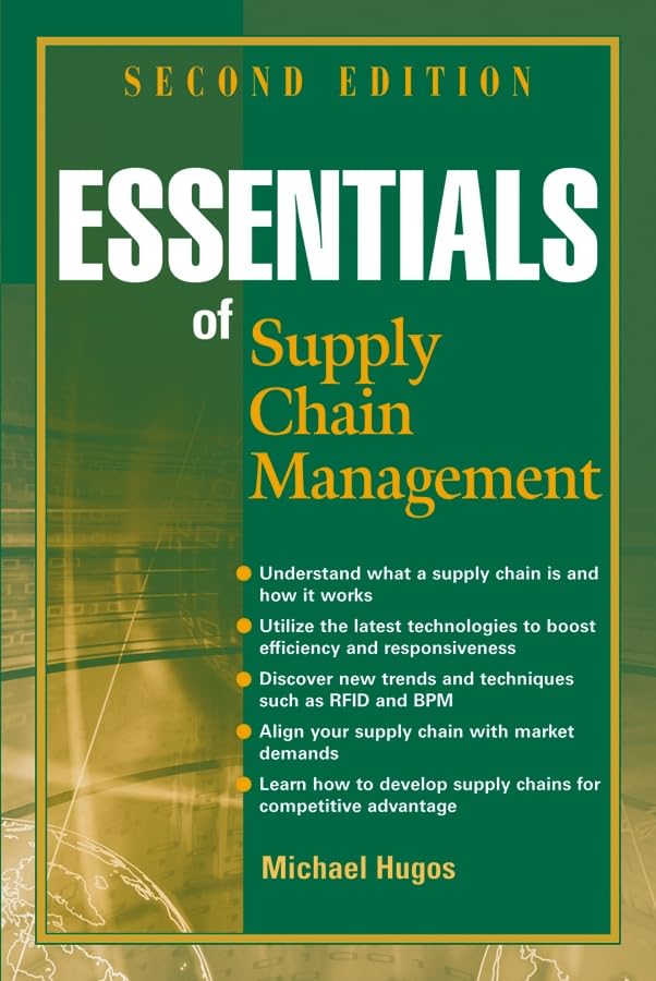 Essentials of Supply Chain Management Hugos, Michael H.