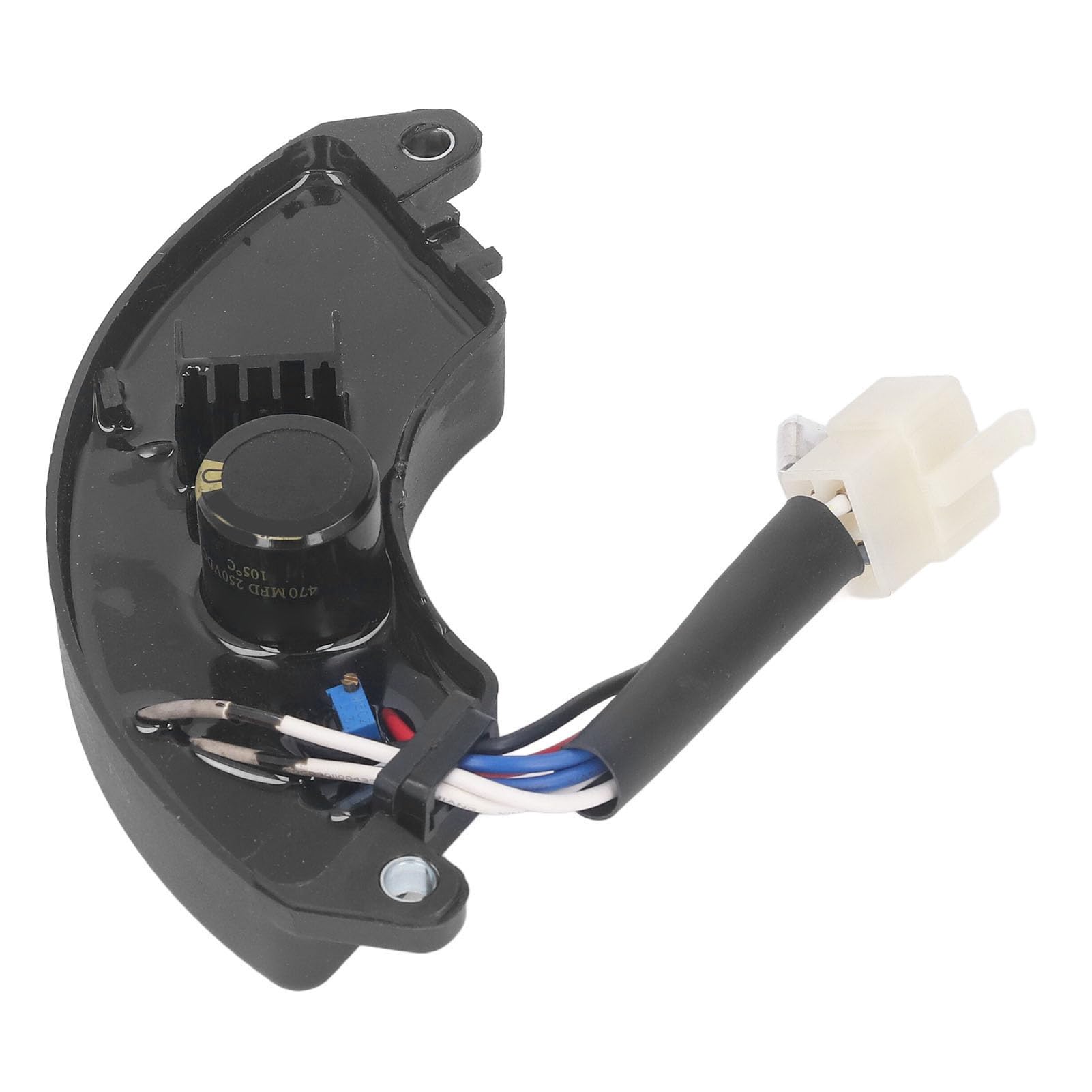 Rectificador Regulador de Voltaje Automático AVR para Grupo Electrógeno de 3 a 5 KW AVR Monofásico 6 Cables 470MFD 250 V CC, Modelo AVR5-1H21a