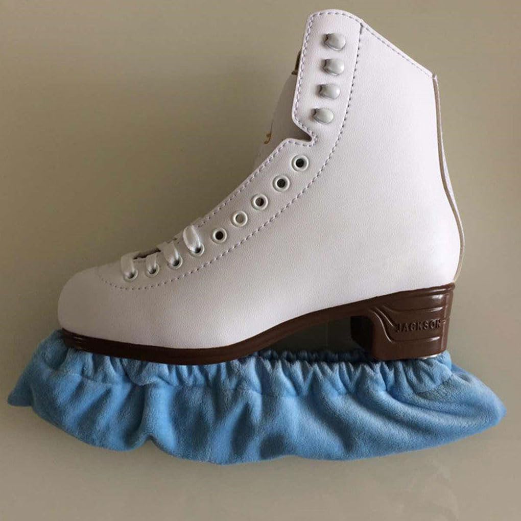 Confezione da 2 coperture protettive per pattinaggio su ghiaccio, unisex, riutilizzabili, lavabili, portatili, per interni ed esterni, colore rosa