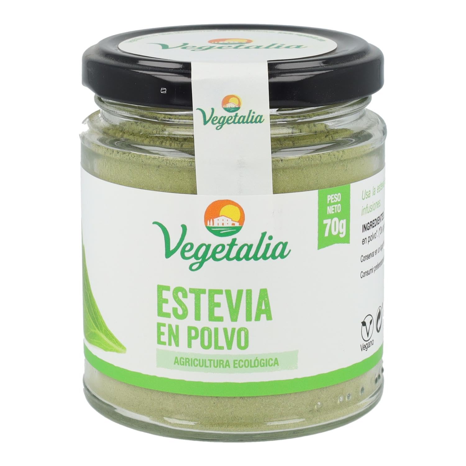 VEGETALIA STEVIA en polvo 70gr. BIO – peut être utilisé régulièrement selon les besoins individuels, soin conçu pour une utilisation régulière, poids 70 g et devient un allié fiable dans la routine de