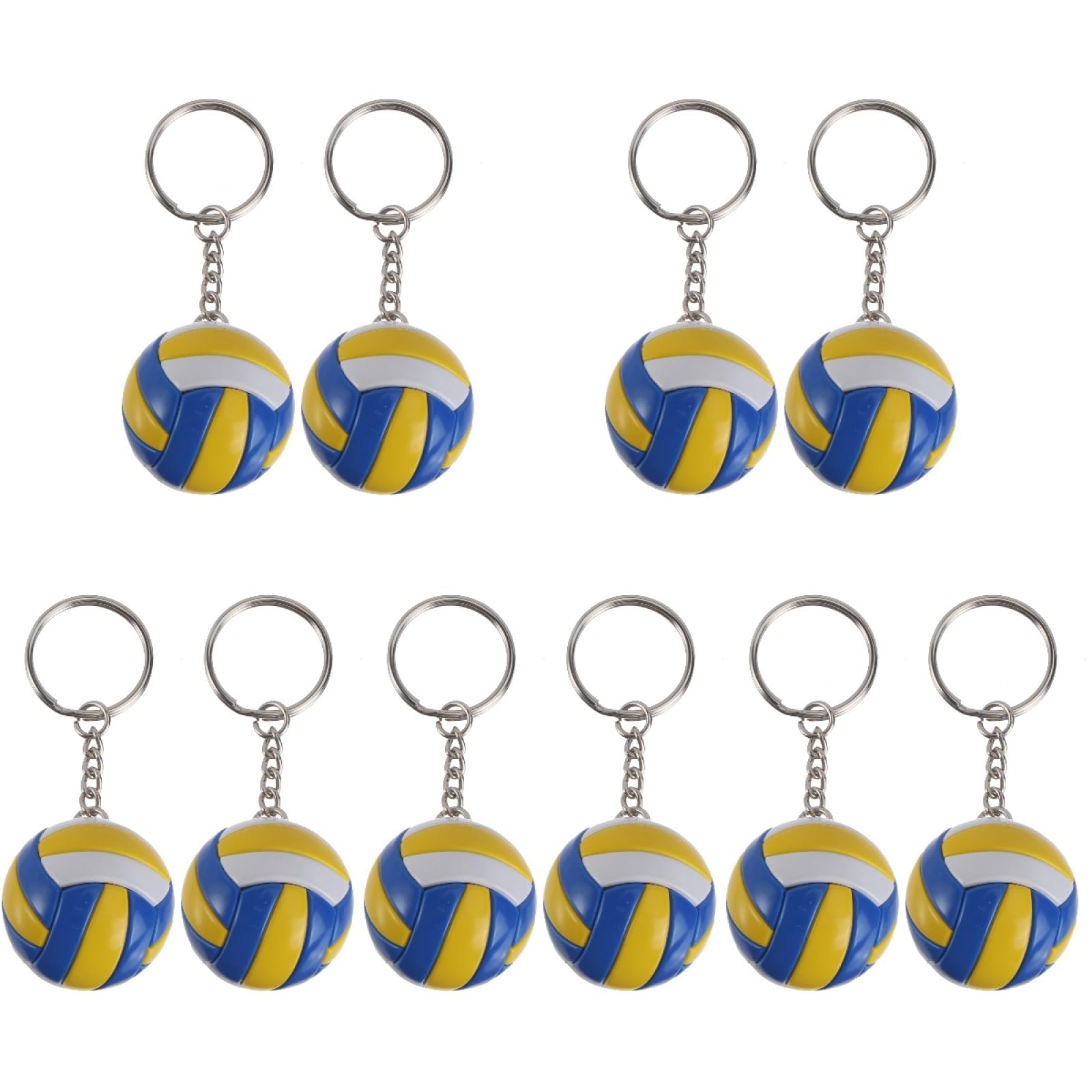 バレーボール　キーホルダー　１５個セット Amazon.co.jp: BESPORTBLE 10個 バレーボールキーホルダー スポーツ