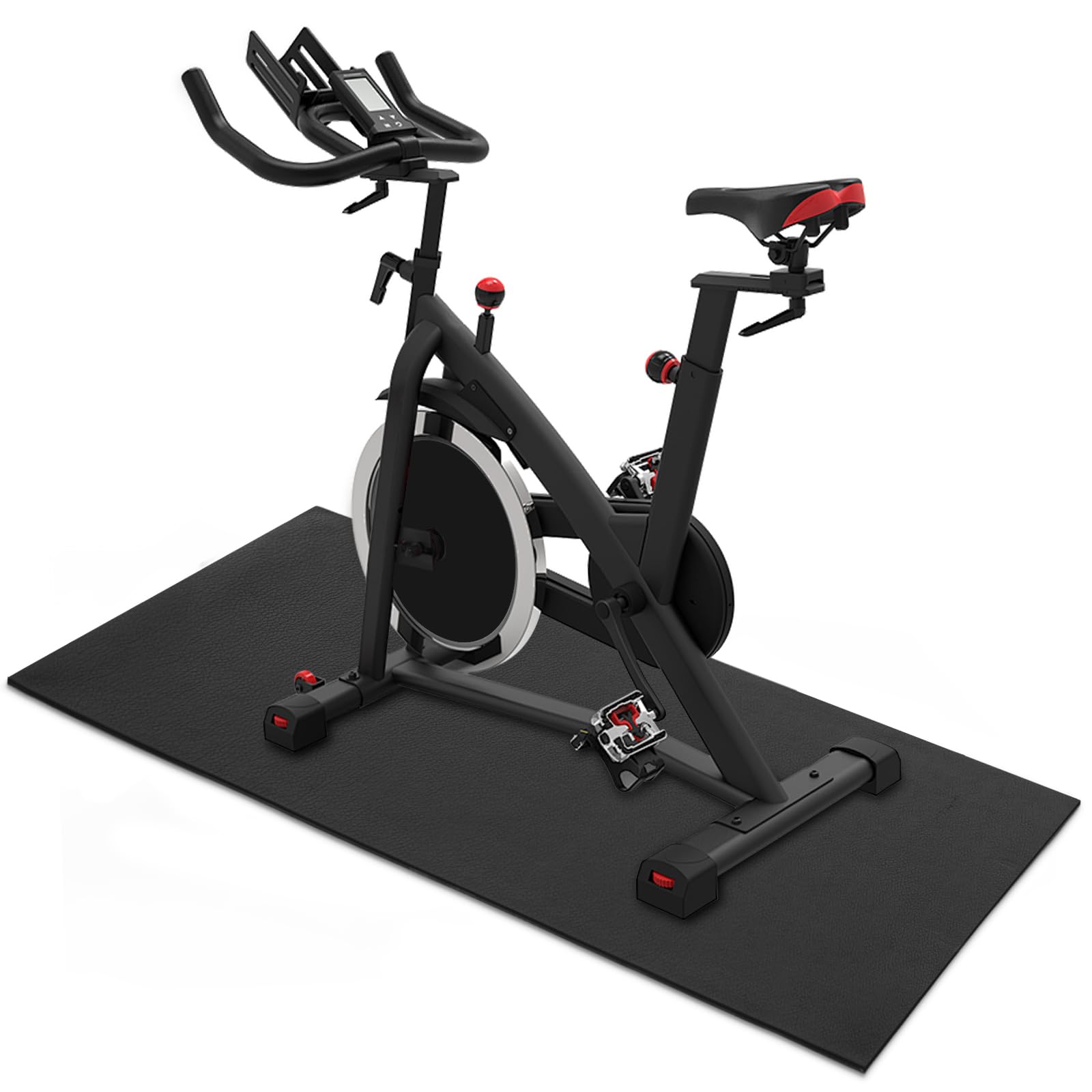AKOZLIN Tapis de Protection de Sol pour équipements de Sport(180 * 90cm) | pour équipements de sport, appareils de fitness, crosstrainer et tapis de course,6 mm en PVC haute densité