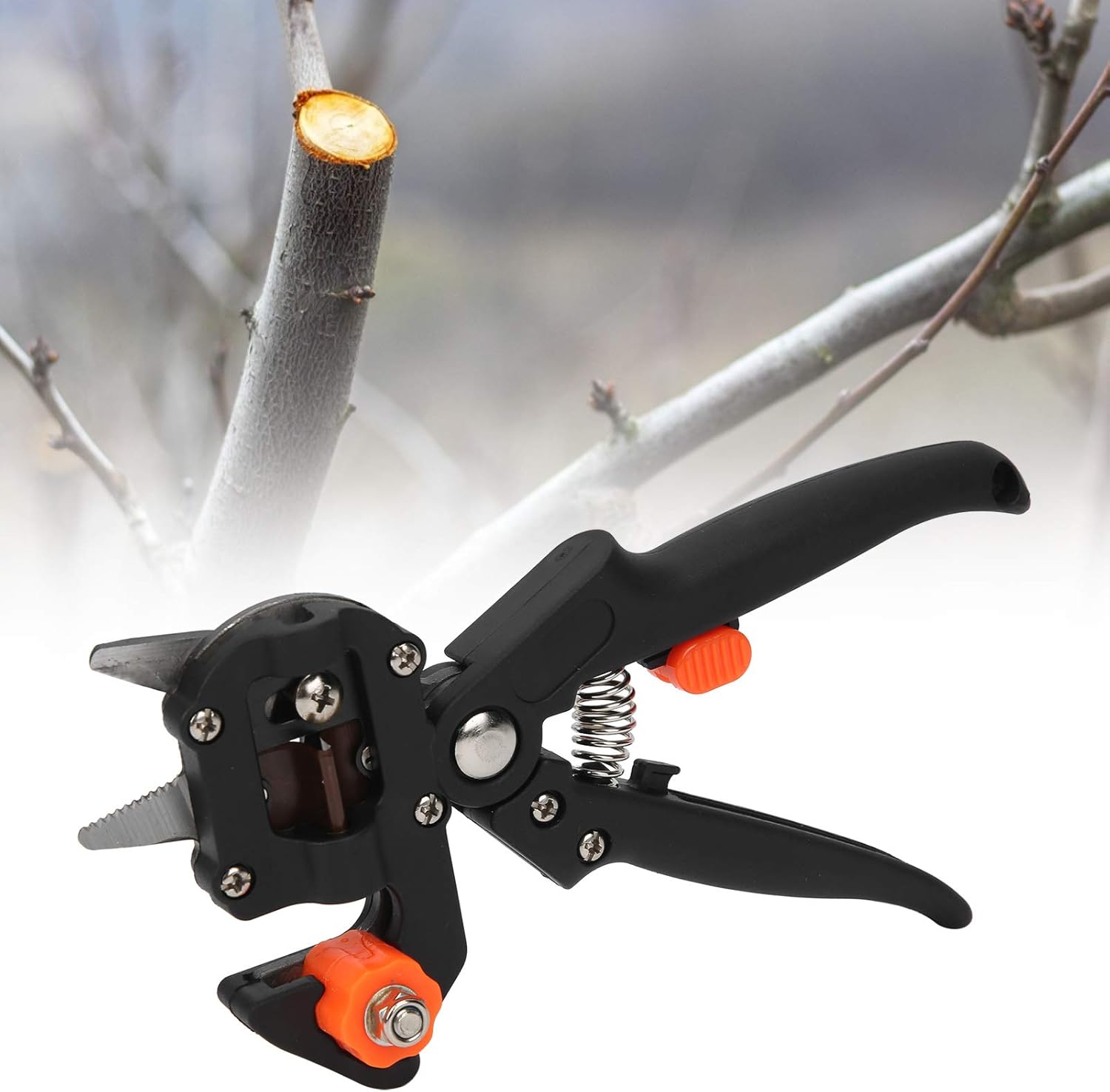 Plant Cutting Tool Pruning Shears Grafting Scissor with 3 Blades Garden Fruit Tree Seedling Shears