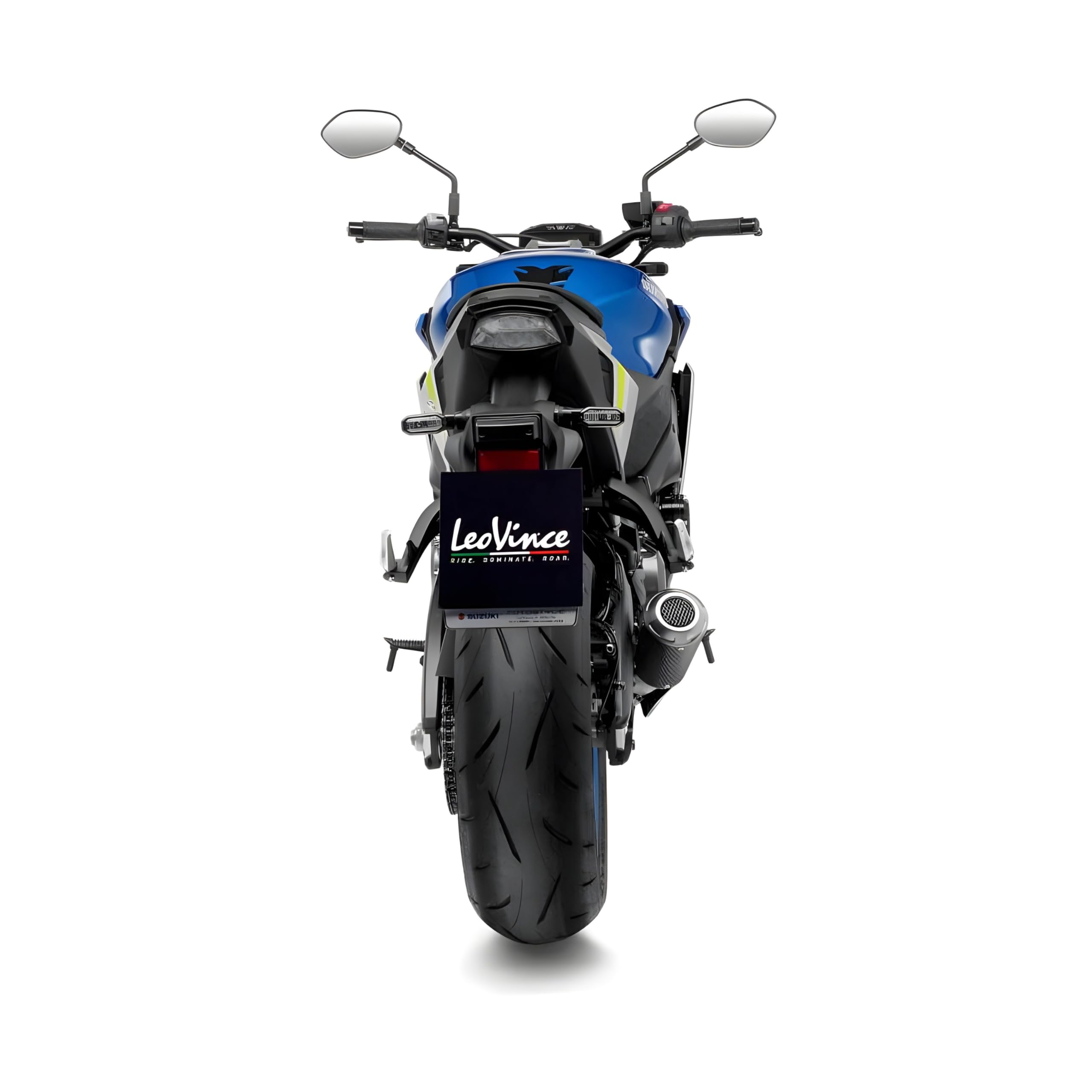 Endschalldämpfer LeoVince SLIP-ON SBK LV-10, Carbon, Edelstahl Kappe, mit Zulassung für Suzuki GSX-S 950/1000 / GT