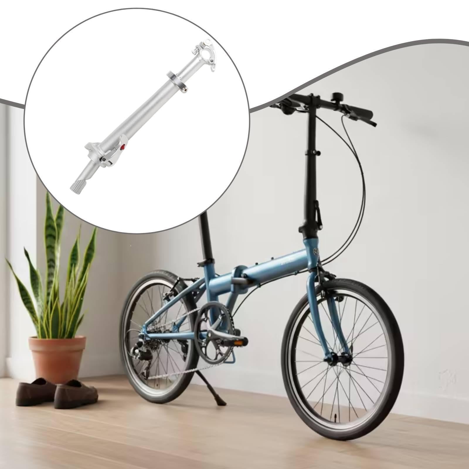 Fahrrad Vorbau Klappbarer Fahrrad Lenkervorbau Höhenverstellbarer Lenkeradapter Aluminiumlegierung Schnellverschluss für Faltradbesitzer Kurierdienste