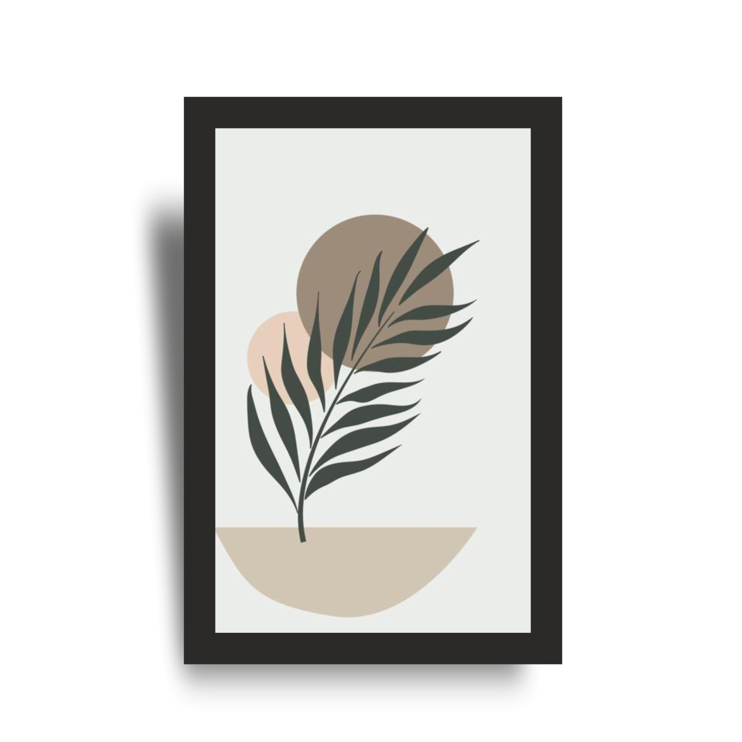 Modern Leaf Silhouette Wall Art Set of 3 – view 2