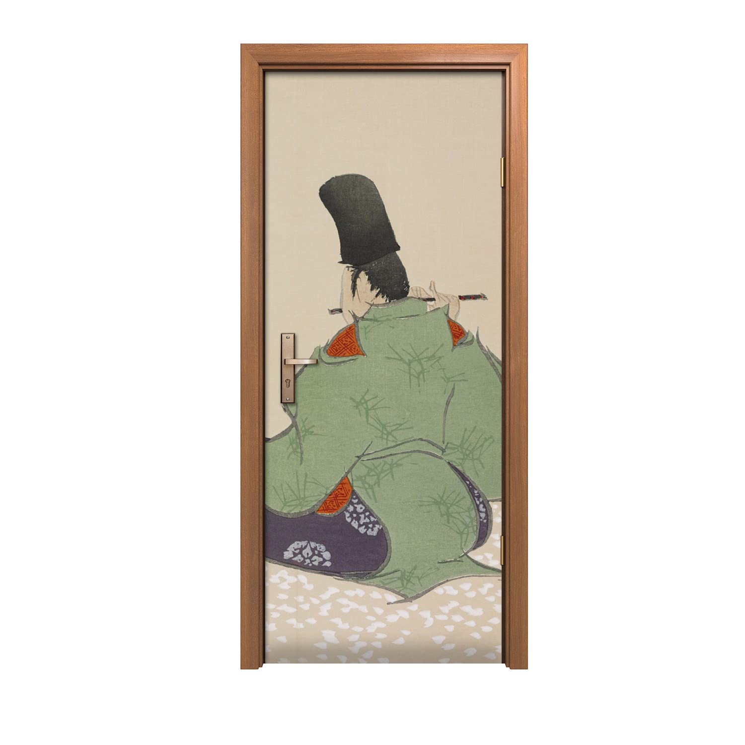 Autocollant de porte 90x200cm au design d'intérieur élégant et artistique