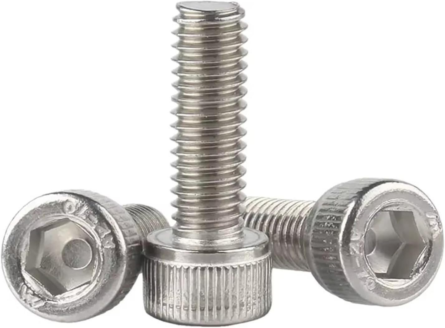 10/20/50pcs M1.4 M1.6 M2 M2.5 M3 M4 M5 M6 M8 A2-70 304 Stainless Steel Hexagon Hex Socket Cap Head Screw Bolt(4mm,M1.4 x 50Pieces)