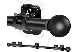 Curtain Rods No Drilling 66-128'' Tension Curtain Rod for Window 5/8'' Rod