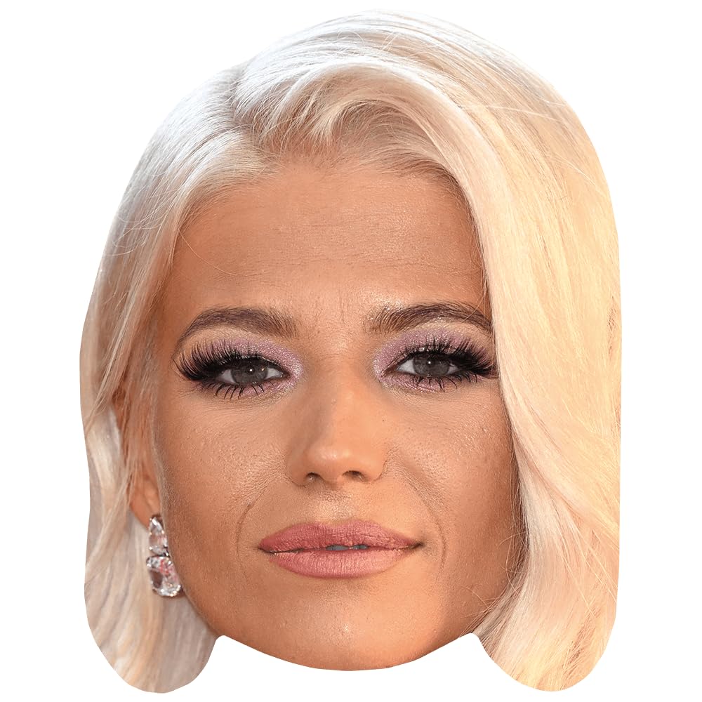 Danielle Harold (Blonde Hair) Celebrity Mask, Flat Card Face, Fancy Dress Mask