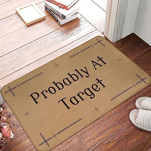 Welcome Mats for Front Door Entry Probably at Target Greeting Front Porch Doormat Non-Slip Carpet Rugs Floor Mat Decorative for Home Bathroom Kitchen Indoor 18x30 Inch