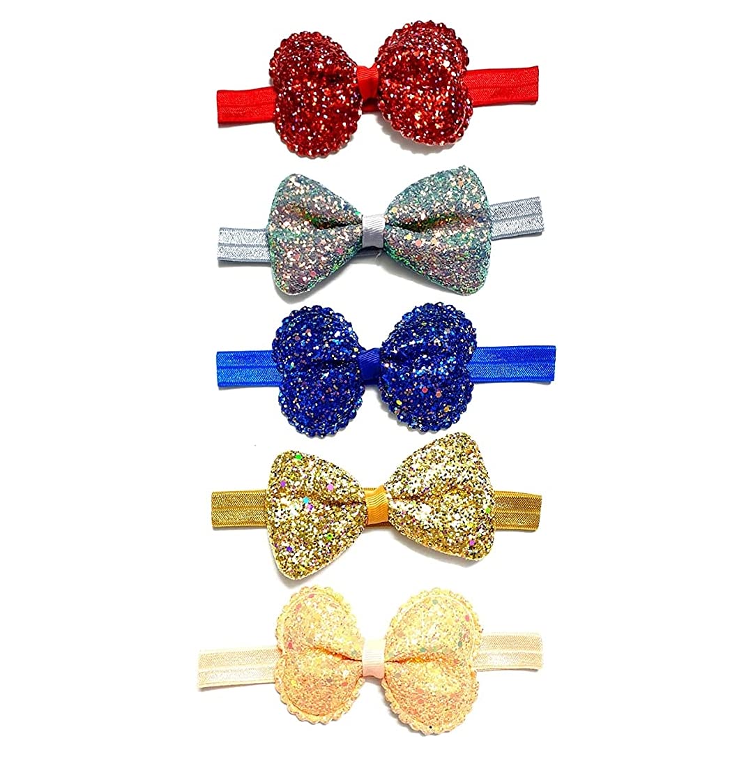 HOMEMATES Fancy Stylish Hair Band Ribbons Glitter Bow Band Multi-Colored Baby Girls Kids Hairband Knot Band Headbands Elastic Hair Accessories Set 5 Pcs (B0924LP4BV) Amazon Price History, Amazon Price Tracker