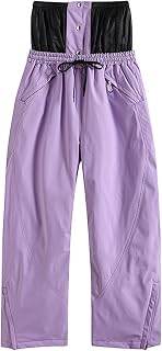 Pantalones de esquí para hombre de invierno, cálidos, gruesos, con doble hombro, deportivo, cómodo, con bolsillos laterales
