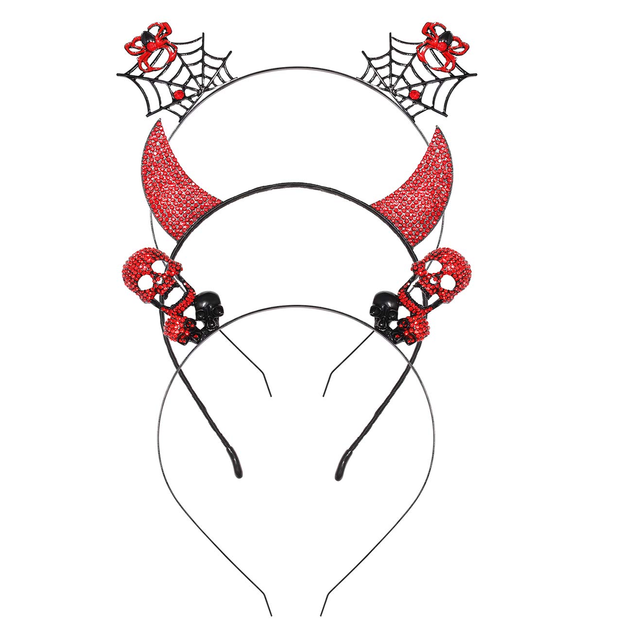 METOBAR Halloween Headbands Sparkly Spider  Headband