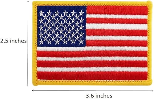 Miniatura 6 de Pilot Costume, Halloween Costumes, US Navy Fighter US Flag Embroidered iron on Patches 4 pcs set