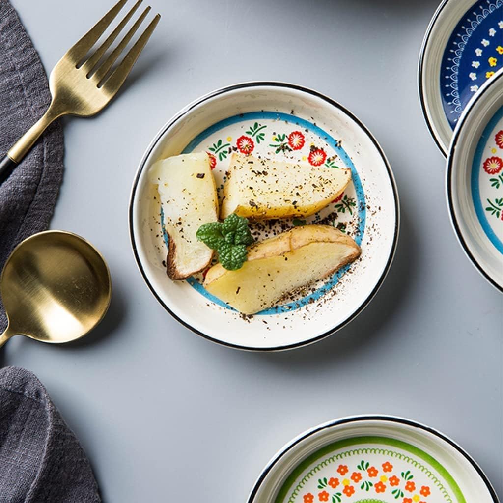 醤油皿 薬味皿 日本の皿セラミック小皿ディップソース皿醤油皿小スナック皿薄暗い合計皿 小鉢 デザート皿(C)