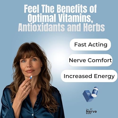 Miniatura 3 de Suplemento nervioso de poder nervioso R Ácido alfa lipoico 600 mg - Alivio de neuropatía para molestias para ciáticos, pies, manos