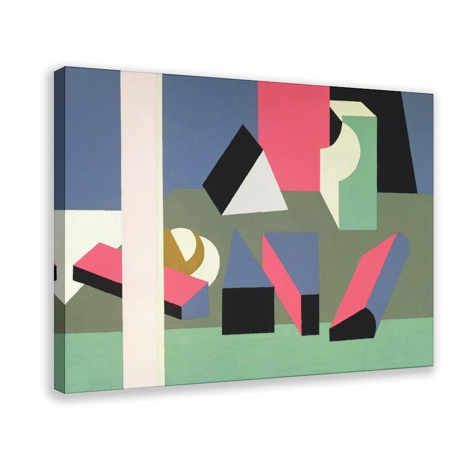 DFJyjFGJJ Patrick Henry Bruce,Still Life Number Twelve,Wall Art Abstract Canvas Posters Wall Art Bedroom Office Room Decor Gift 20" L X 30" W