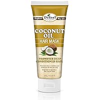 Vista 5 de Difeel Juego de 3 mascarillas capilares prémium para crecimiento y acondicionamiento – Máscara capilar de aceite de ricino de 8 onzas, mascarilla