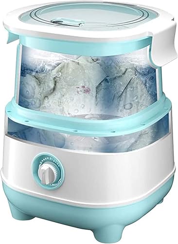 Mini lavadora y secadora plegable portátil, lavadora rápida de 10 minutos y secado giratorio de 3 minutos, capacidad de 6.6 libras, ahorra agua y