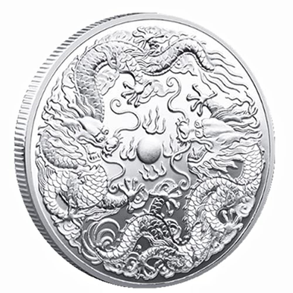 Amazon.com: Chinese Traditional Dragon Phoenix Coin, Commemorative