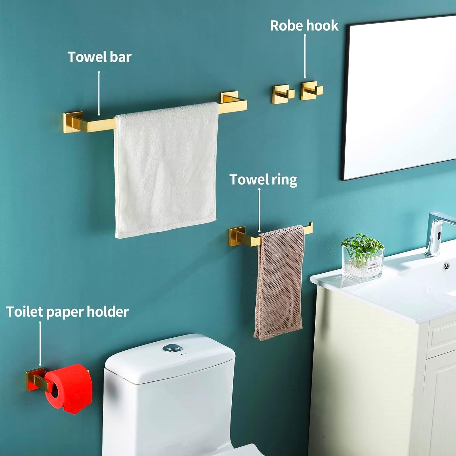 Video su Qual è Set di accessori per bagno con barre per asciugamani Hotel Chrome, supporti per asciugamani, montaggio a parete, set di hardware per bagno