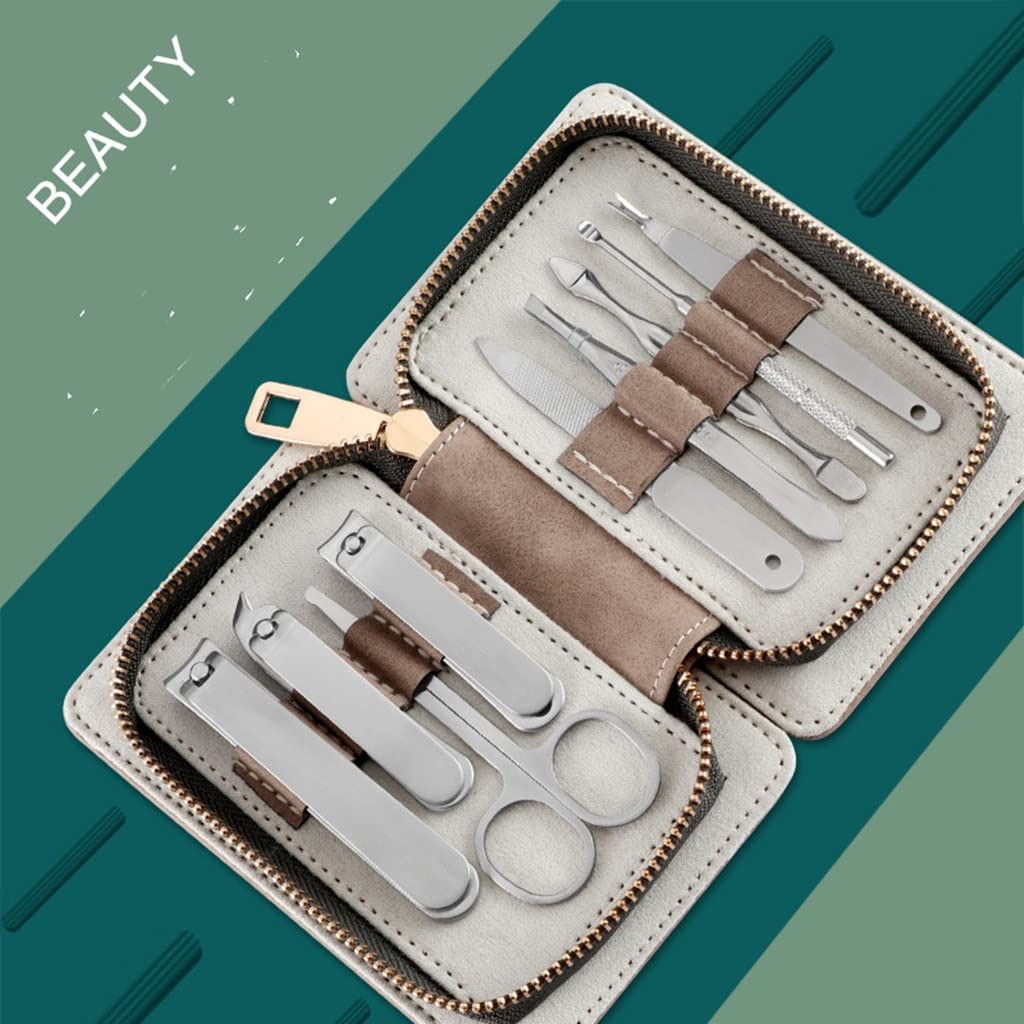 Tragbares Maniküre-Nagelknipser-Werkzeug-Set, professioneller Cutter, Pediküre-Schere aus rostfreiem Stahl