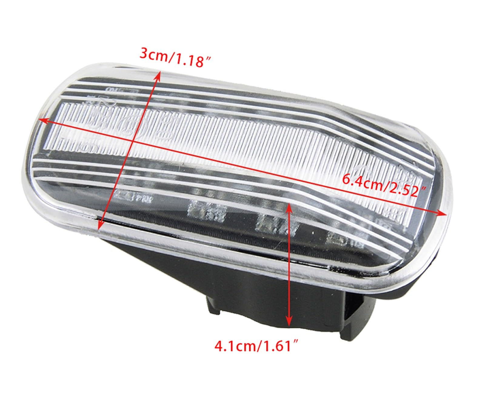 1 paio 12V trasparente ambra indicatore laterale indicatore di direzione lampeggiante lampada 34301-S5A-013 adatto for Accord Civic EP3 Odyssey for