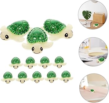 Amazon.co.jp: ibasenice 12個 亀モデル ミニ亀の置物 カメの
